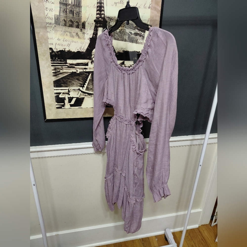 Rebellion Mauve Long Sleeve Dress
